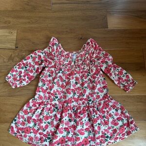 Old Navy Red and Pink Ruffled Dress